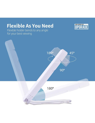 Luz de Lectura Recargable USB EGWASER Blanca 3 Modos LED