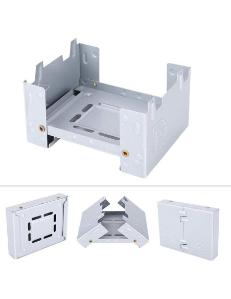Estufa Portátil Plegable STUBDL para Combustible Sólido 2 Pcs Estufa Portátil Plegable STUBDL para Combustible Sólido 2 Pcs