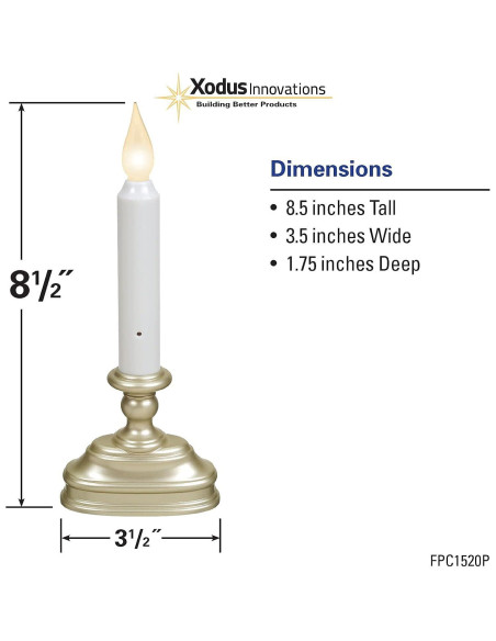Vela de Ventana LED Xodus FPC1520P-R6 con Sensor Crepúsculo