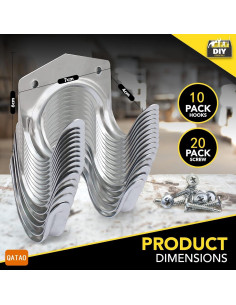 10 Ganchos de Pared Qatao para Almacenamiento de Herramientas 2