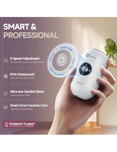 Removedor de Callos Eléctrico CHENGBAITONG Recargable con 2 Cabezas