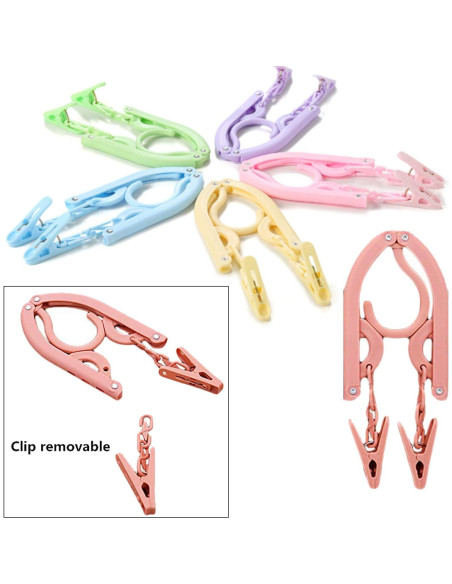 Perchas de Viaje YOUOWO 12 Pcs Plegables Antideslizantes