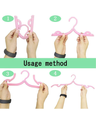 Perchas de Viaje YOUOWO 12 Pcs Plegables Antideslizantes