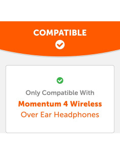 Almohadillas de Reemplazo Wicked Cushions para Sennheiser Momentum 4 - Negro 2