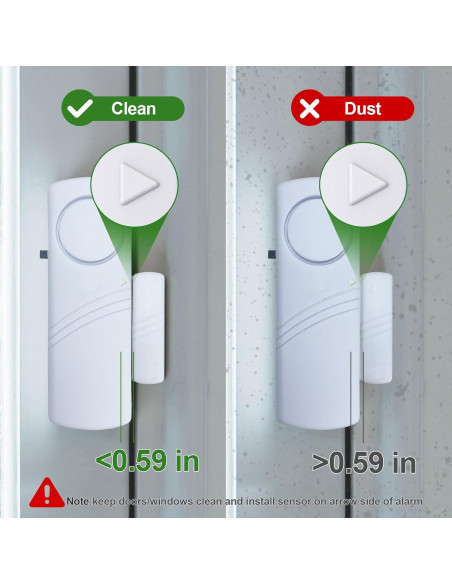 Alarma de Puerta y Ventana FinesHouse 90dB - 10 Paquete