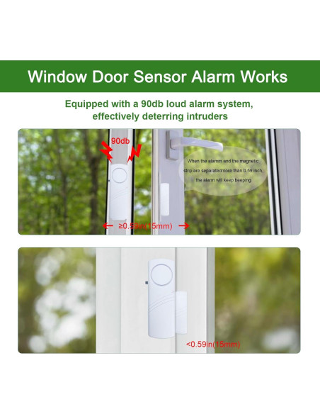 Alarma de Puerta y Ventana FinesHouse 90dB - 10 Paquete