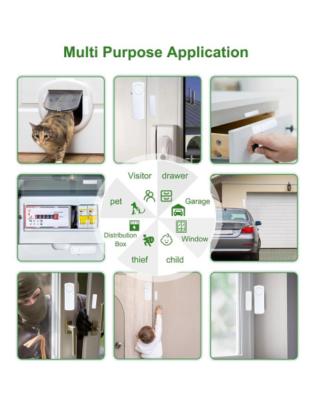 Alarma de Puerta y Ventana FinesHouse 90dB - 10 Paquete