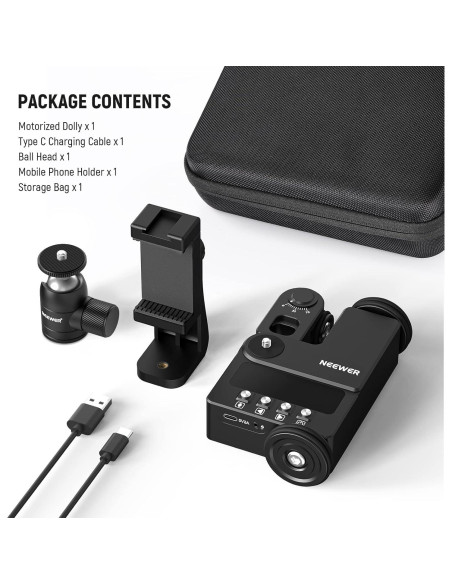 Dolly de Cámara Motorizado Neewer DL200 con Control App Dolly de Cámara Motorizado Neewer DL200 con Control App