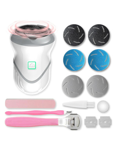 Removedor de Callos Eléctrico NKJVE con Aspiradora y 6 Cabezas