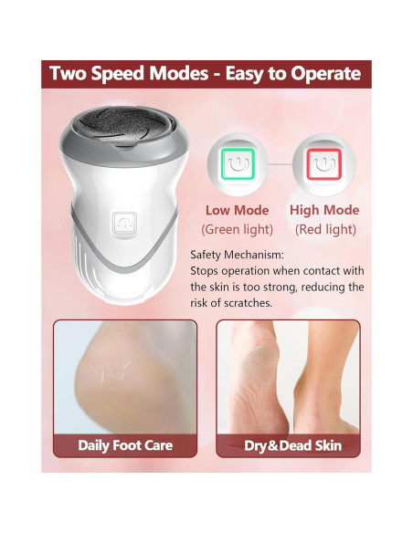 Removedor de Callos Eléctrico NKJVE con Aspiradora y 6 Cabezas Removedor de Callos Eléctrico NKJVE con Aspiradora y 6 Cabezas