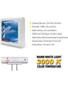 Luz Nocturna LED Art Plates Faro de Cape Hatteras 0.5W 2