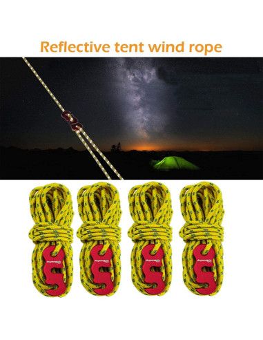 Pinzas para Lonas Sudopru 14 Pcs Clips y Cuerdas Impermeables