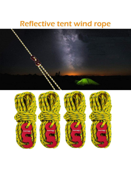 Pinzas para Lonas Sudopru 14 Pcs Clips y Cuerdas Impermeables