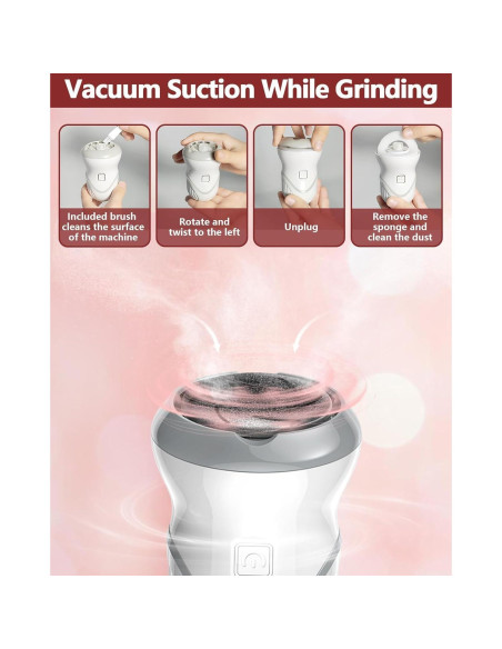 Removedor de Callos Eléctrico NKJVE con Aspiradora y 6 Cabezas Removedor de Callos Eléctrico NKJVE con Aspiradora y 6 Cabezas