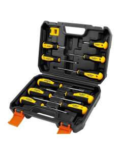 Juego de Destornilladores Magnéticos HORUSDY 11 Piezas con Estuche