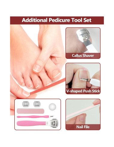 Removedor de Callos Eléctrico NKJVE con Aspiradora y 6 Cabezas