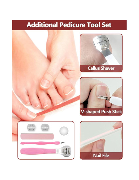 Removedor de Callos Eléctrico NKJVE con Aspiradora y 6 Cabezas Removedor de Callos Eléctrico NKJVE con Aspiradora y 6 Cabezas