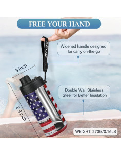 Enfriador de Latas MAXSO 4-en-1 Acero Inoxidable 12 oz Bandera 2