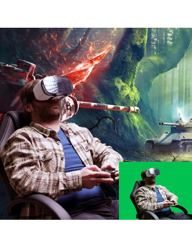 Fondo de Pantalla Verde Coliflor 1.83x1.52m con Soporte Ajustable