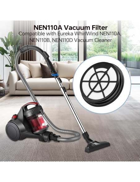 Filtro de Aspiradora Kalolado NEN110A/NEN110B/NEN110D HEPA - Paquete de 6 Filtro de Aspiradora Kalolado NEN110A/NEN110B/NEN110D HEPA - Paquete de 6