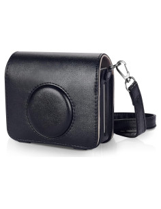 Funda Protectora Phetium para Cámara Fujifilm Instax Mini EVO - Cuero PU Negro