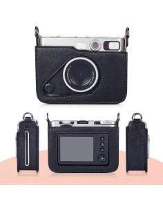 Funda Protectora Phetium para Cámara Fujifilm Instax Mini EVO - Cuero PU Negro 2