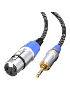 Cable de Micrófono XLR a 3.5mm Tisino 1 pie (30.48 cm)