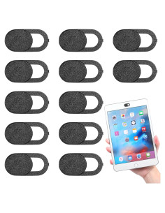 Cubierta de Webcam JIYIN 12 Pcs Deslizante Privacidad