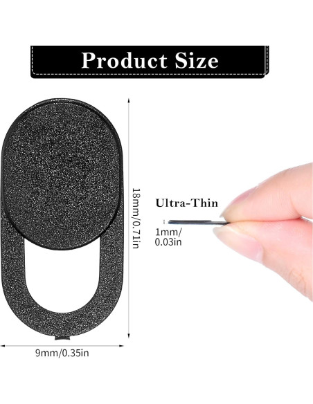 Cubierta de Webcam JIYIN 12 Pcs Deslizante Privacidad