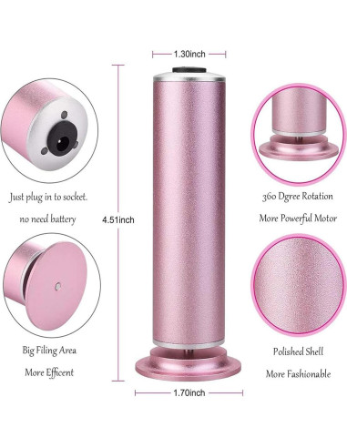 Removedor de Callos Eléctrico Ravifun con 60 Discos de Lija