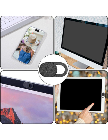 Cubierta de Webcam JIYIN 12 Pcs Deslizante Privacidad