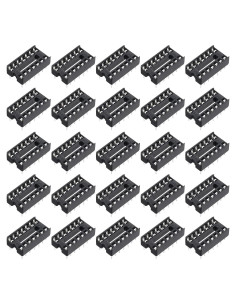 Adaptador de Zócalo DIP IC 14 Pines MECCANIXITY 80 Pcs 2.54mm