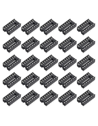 Adaptador de Zócalo DIP IC 14 Pines MECCANIXITY 80 Pcs 2.54mm