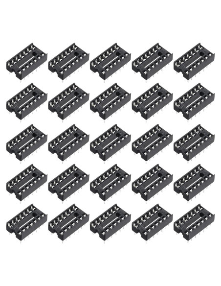 Adaptador de Zócalo DIP IC 14 Pines MECCANIXITY 80 Pcs 2.54mm