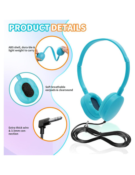 Auriculares para Niños ZHENWAY 5 Paquete Conector 3.5mm