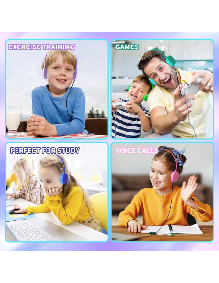 Auriculares para Niños ZHENWAY 5 Paquete Conector 3.5mm