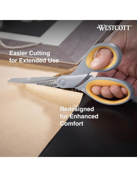 Tijeras de Titanio Bonded Westcott 20 cm, Paquete de 4