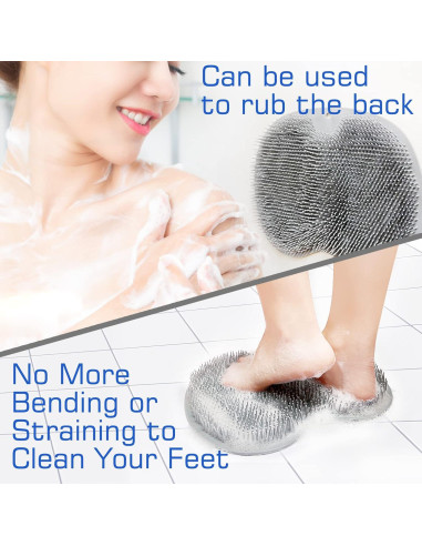 2PACK Alfombrilla Exfoliante para Pies SZZYXD con Ventosas 27.7x20cm