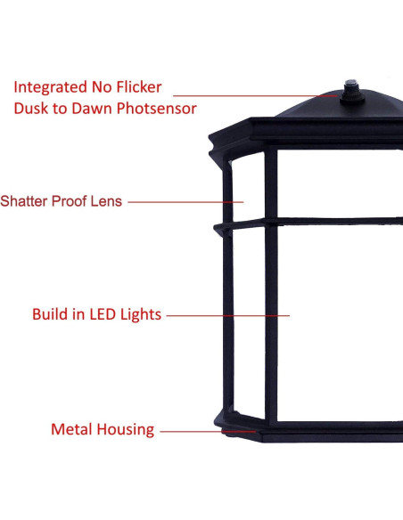 Lámpara de Pared LED HARRRRD 3000K - Sensor Fotocélula