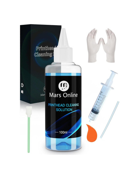 Kit de limpieza de cabezales de impresora Mars Online 100ML