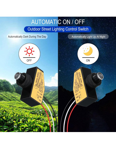 Interruptor Fotoeléctrico DC 12V 24V 36V 48V Landhoow - 2 Piezas