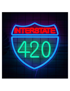 Cartel de Neón 420 Interstate LED Dimmable 32x31 cm