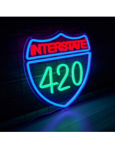 Cartel de Neón 420 Interstate LED Dimmable 32x31 cm 2