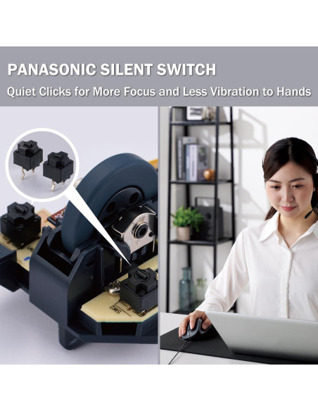 Ratón USB Ergonómico Elecom M-XGM30UBSKBK, Clic Silencioso, 2000DPI