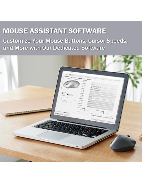 Ratón USB Ergonómico Elecom M-XGM30UBSKBK, Clic Silencioso, 2000DPI