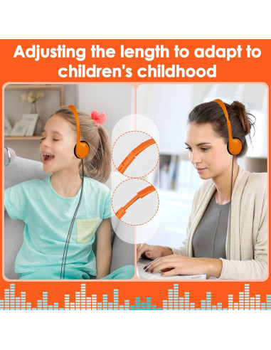 Paquete de 10 Auriculares para Niños TJZXGUI Multicolor