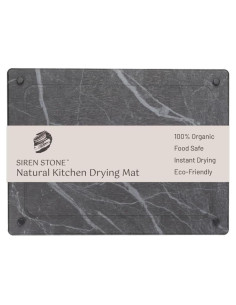 Alfombrilla de Secado de Piedra Natural Siren Stone 48x38cm