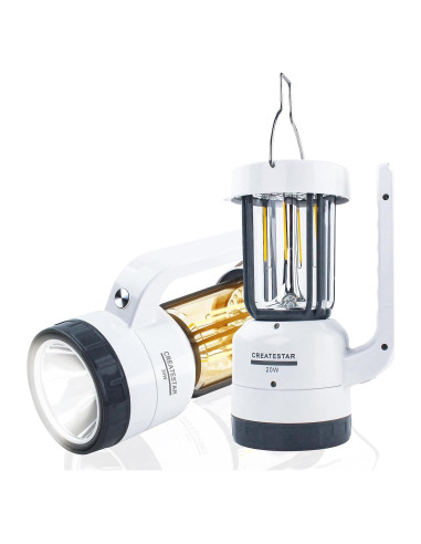 Linterna de Camping Recargable CREATESTAR 4000mAh 20W 4 Modos