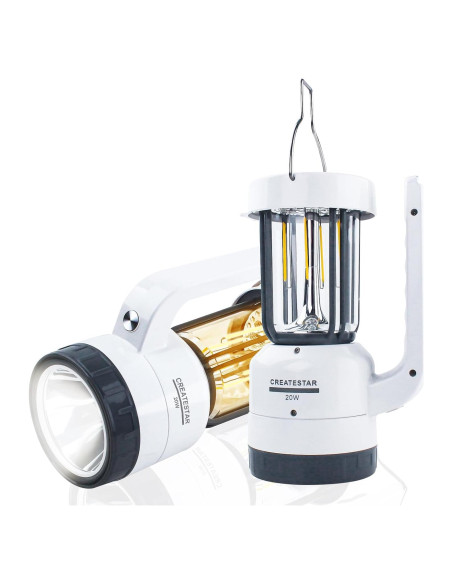 Linterna de Camping Recargable CREATESTAR 4000mAh 20W 4 Modos