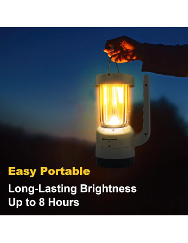 Linterna de Camping Recargable CREATESTAR 4000mAh 20W 4 Modos